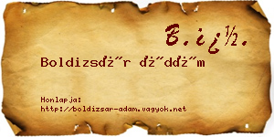 Boldizsár Ádám névjegykártya
